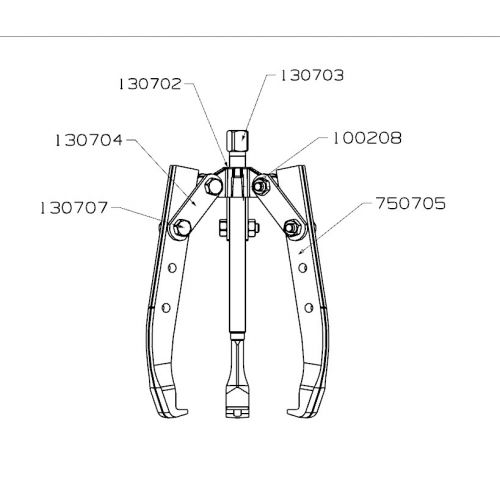 EXTRACTOR FORZA SERIE 7300T MECÁNICO DE 3 PATAS